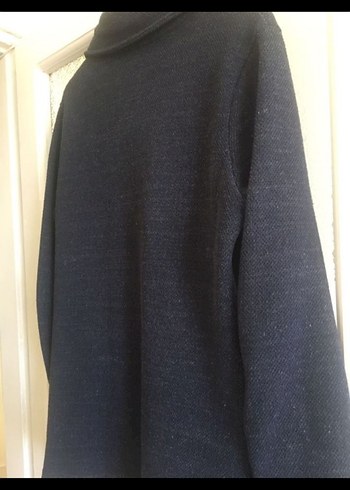 Fermuarlı lacivert Hamile Hırkası - Görsel 3