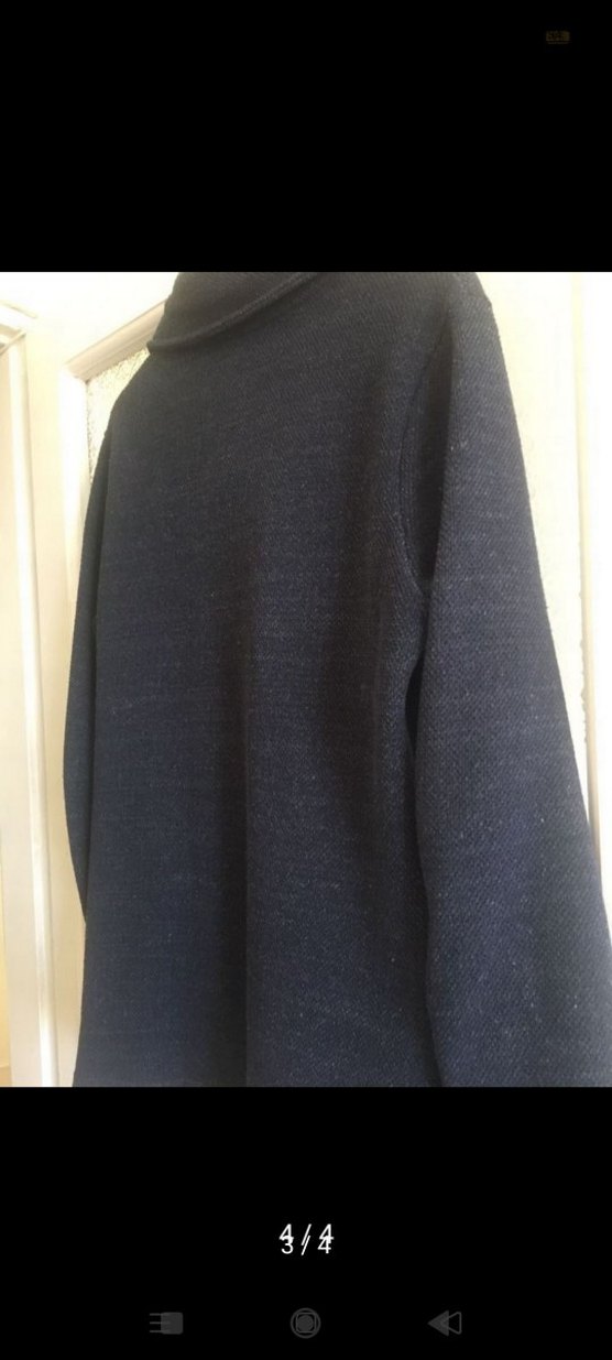 Fermuarlı lacivert Hamile Hırkası - Görsel 3