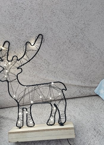 Işıklı Gri Geyik Figürü - Görsel 2
