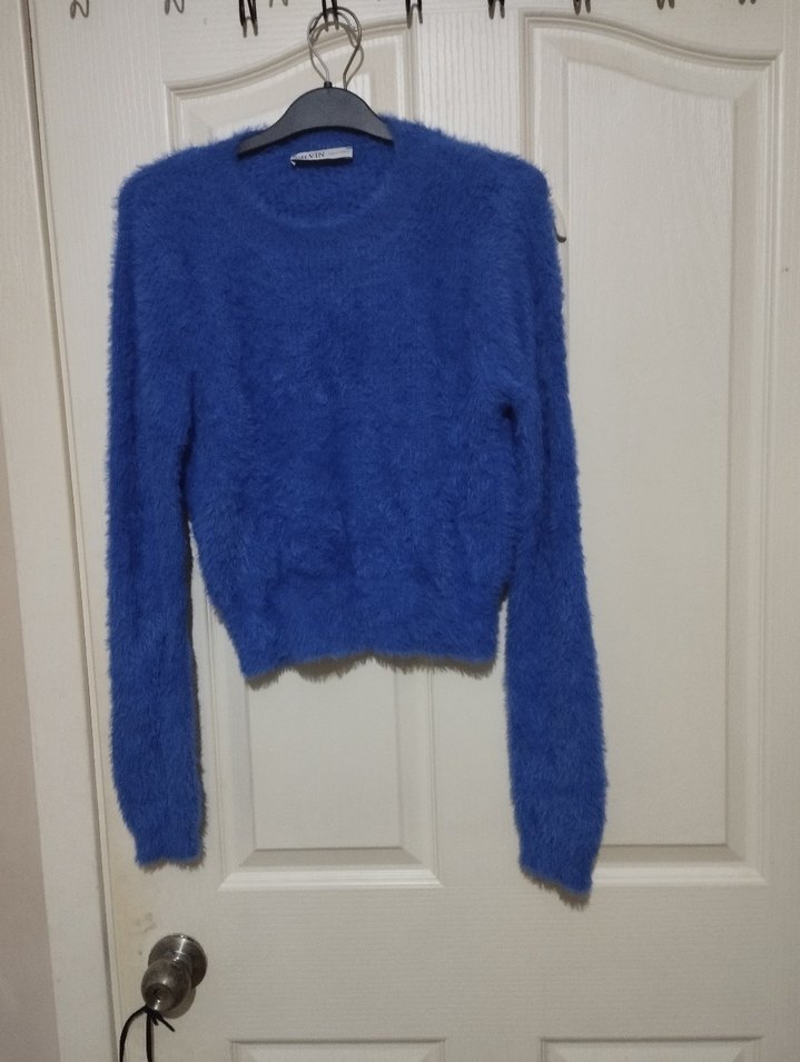 Mavi Kadın Triko Uzun Kollu Kazak - Görsel 5