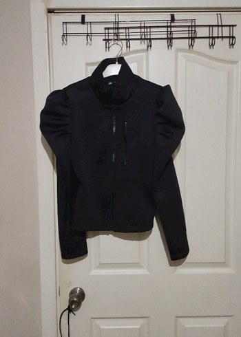 Zara kemerli Siyah Gotik Kadın Ceket - Görsel 4