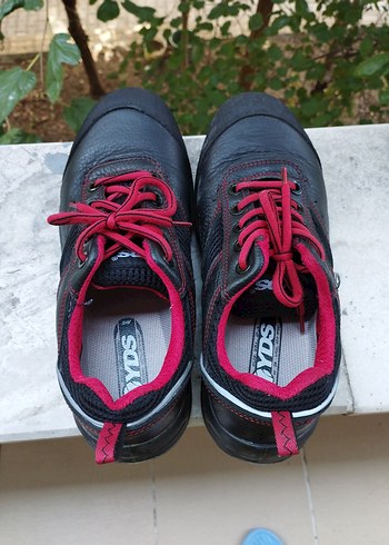 Kırmızı Bağcıklı Erkek iş  Ayakkabısı - Görsel 3