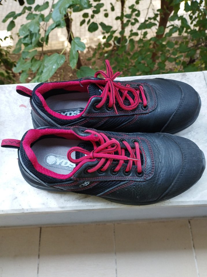 Kırmızı Bağcıklı Erkek iş  Ayakkabısı - Görsel 2