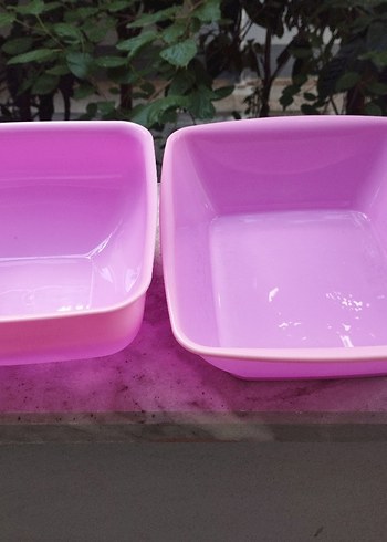 14 adet adet Kırmızı Renkli Plastik Mutfak Kaseleri - Görsel 5