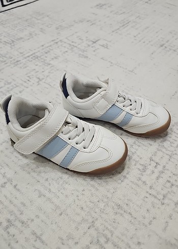 Beyaz Erkek Çocuk Spor Ayakkabı Velcro - Görsel 2