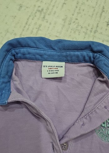 Çocuk Mor Kolsuz Polo Tişört - Görsel 2