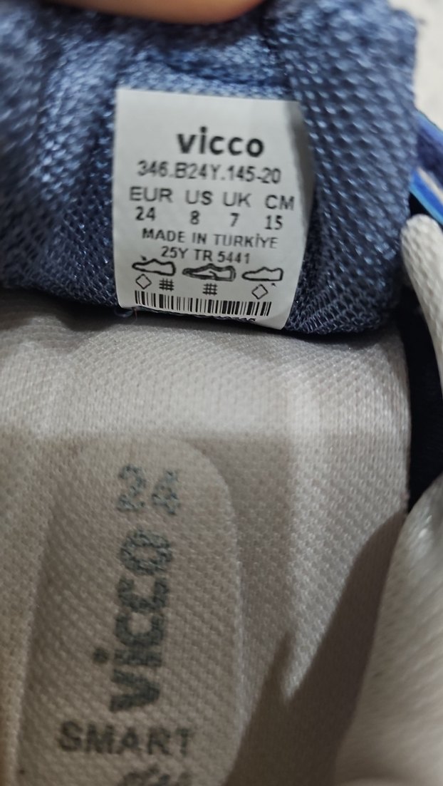 Erkek Çocuk Mavi Cırt Cırtlı Sneaker - Görsel 2