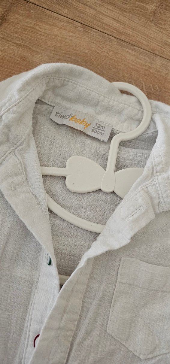 Erkek Çocuk Pamuklu Kısa Kollu Baskılı Gömlek - Görsel 2