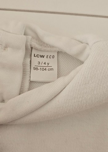 Beyaz Kız Çocuk Baskılı Uzun Kollu Tişört - Görsel 3