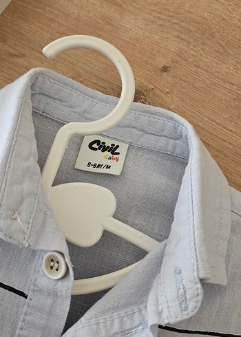 Gri Nakışlı Erkek Çocuk Kısa Kollu Gömlek - Görsel 2