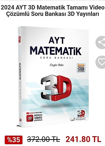  Beden 3D ayt matematik 