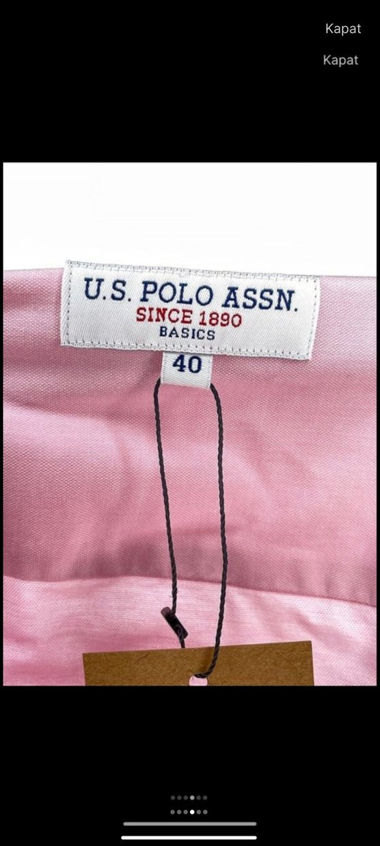 Pembe Düğmeli Uzun Kollu Kadın Gömlek - Görsel 4