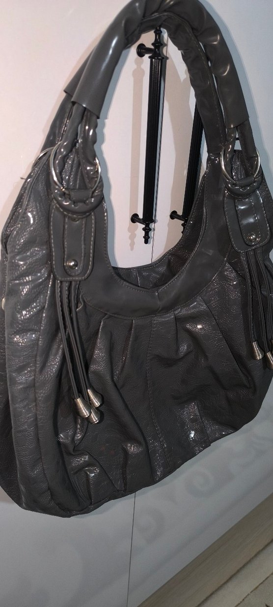 Gri Y2K çanta - Görsel 3