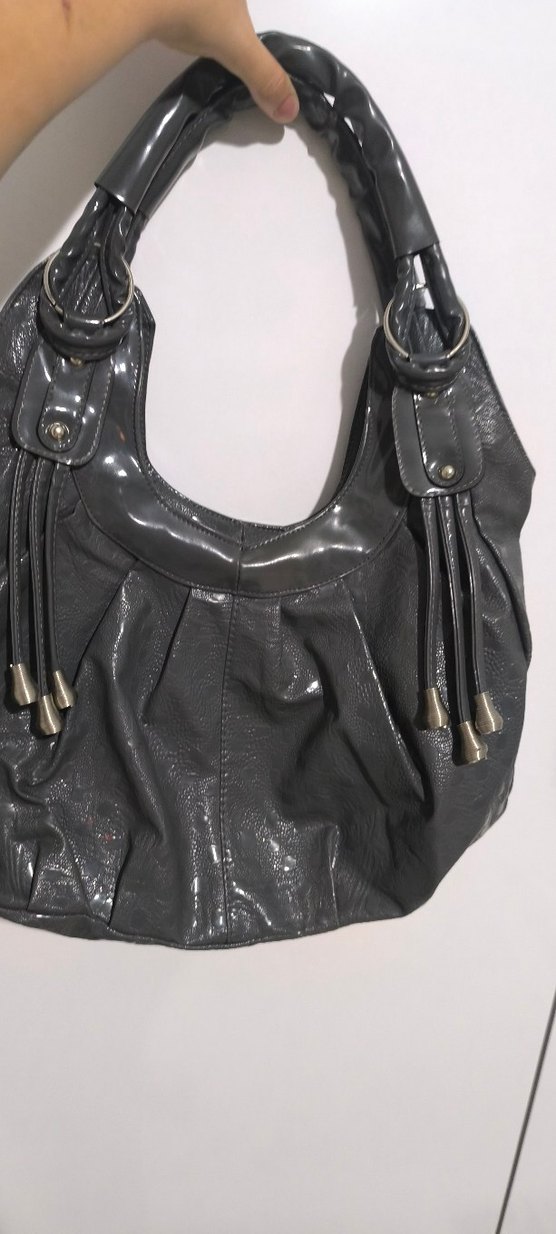 Gri Y2K çanta - Görsel 2