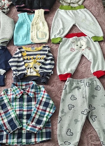 18-24 Ay Beden çeşitli Renk 1.5 2 yas erkek bebek giyim ,