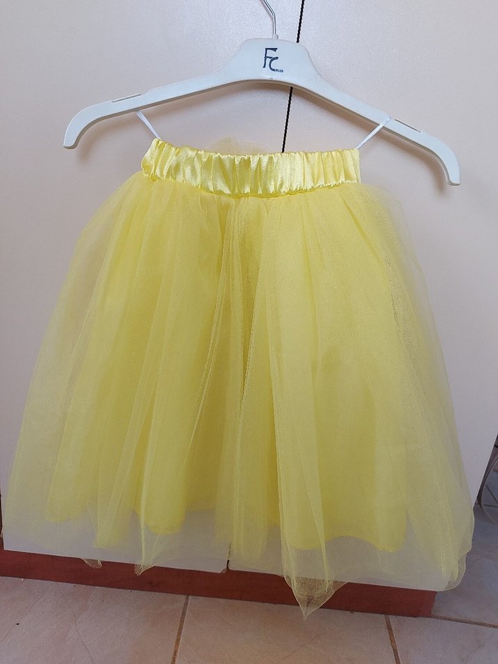 Sarı Tütü Kız Çocuk Etek - Görsel 2