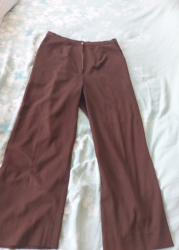 Yüksek bel cepli kadın Pantolon.Bol paça.Özel dikim.Rahat kesim. - Görsel 3