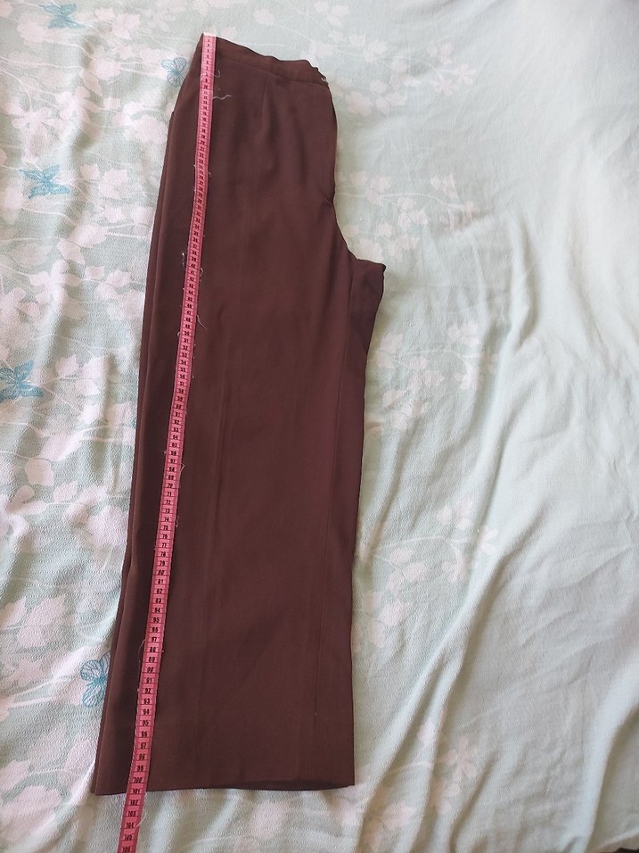 Yüksek bel cepli kadın Pantolon.Bol paça.Özel dikim.Rahat kesim. - Görsel 2