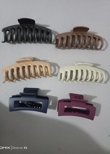 Diğer 6 Adet farklı renkte mandal toka