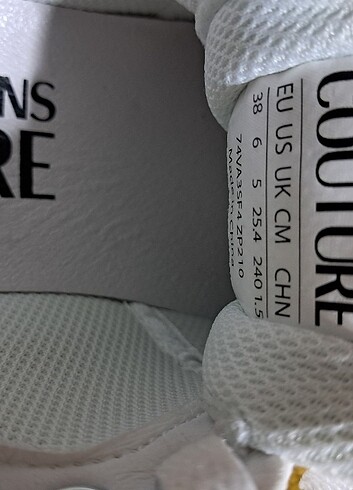38 Beden Versace Couture Beyaz Spor Ayakkabı