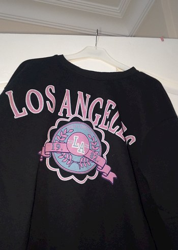 Diğer Kadın Siyah Los Angeles Baskılı Sweatshirt