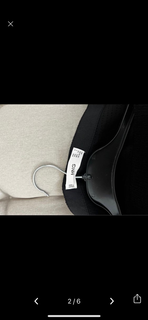 Mango Siyah Kemerli Uzun Kadın Elbise - Görsel 5