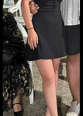 Siyah Mini Kadın Elbise - Görsel 3