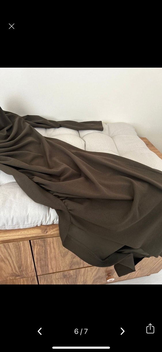 Tek Kollu zara Uzun Elbise - Görsel 4