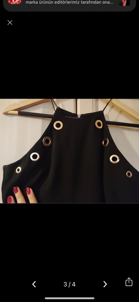 Siyah elbise - Görsel 3