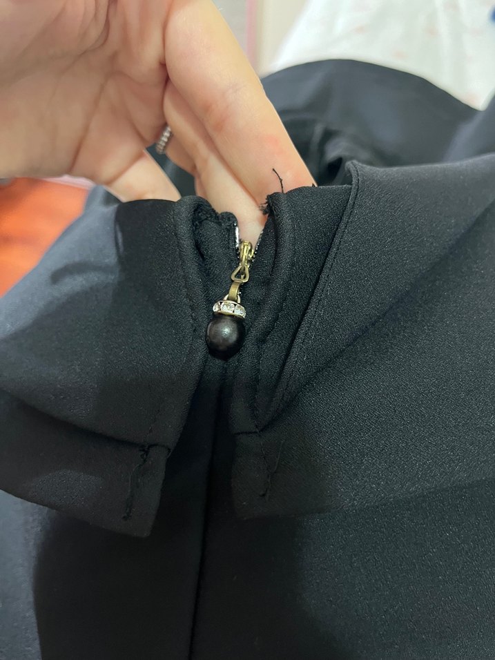 Abiye taşlı tek kol elbise - Görsel 4