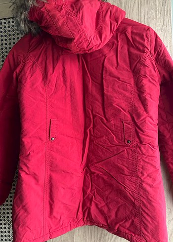 Kırmızı Fermuarlı Kadın Ceket - Görsel 2