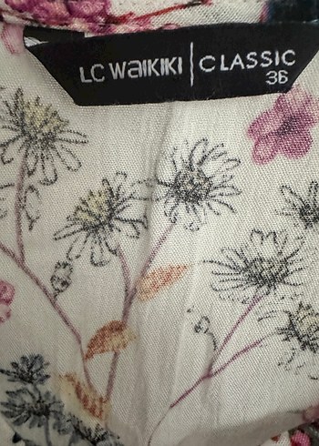 Bohem Çiçek Desenli V Yaka Kadın Bluz - Görsel 3