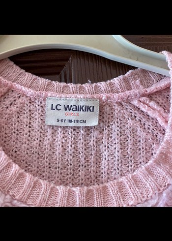 LC Waikiki Kız Çocuk Pembe Triko Kazak