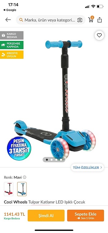 Işıklı scoter