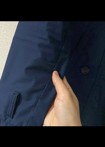 Erkek Lacivert Denim Düğmeli Ceket - Görsel 3