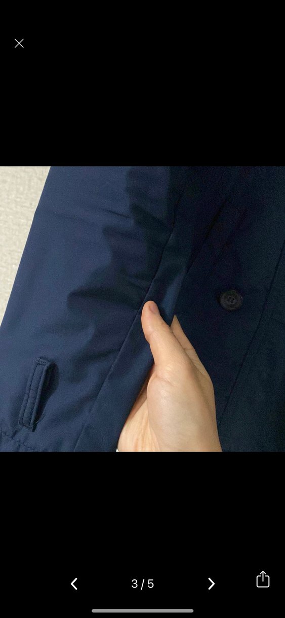 Erkek Lacivert Denim Düğmeli Ceket - Görsel 3