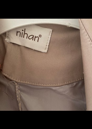 Bej Uzun Kadın Trençkot Çıtçıtlı - Görsel 3