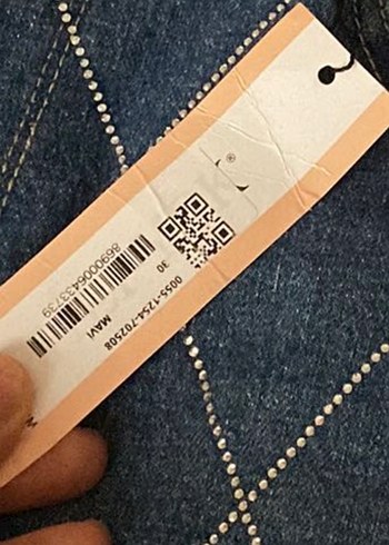 Nakış Detaylı Kemerli Gri Kadın Kot Pantolon - Görsel 2