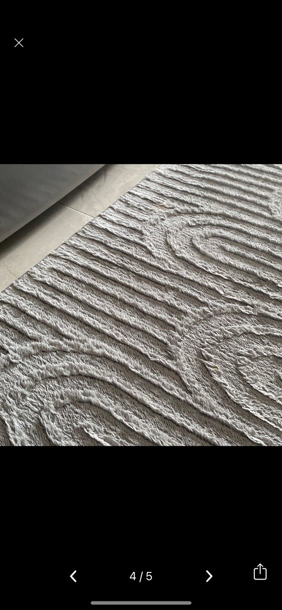 Gri Modern Desenli Halı - Görsel 4