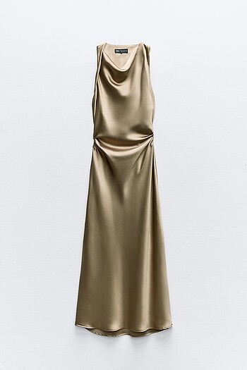 Zara saten elbise