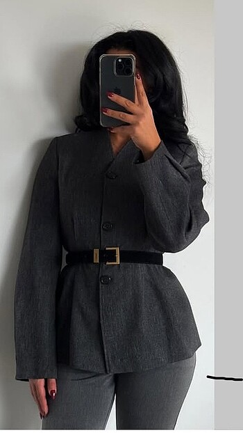 Zara Zara bele oturan yün blazer