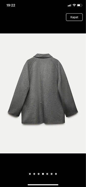 m Beden Zara yün blazer kaban