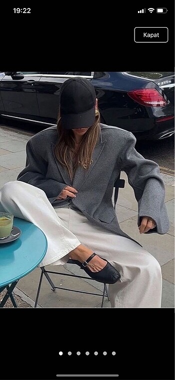 m Beden gri Renk Zara yün blazer kaban