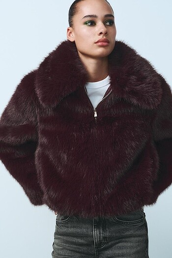 Zara suni kürk kaban