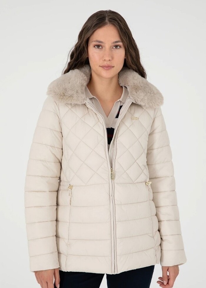 Kadın Ekru Mont | 50271039009 - U.S.Polo Assn - Görsel 4