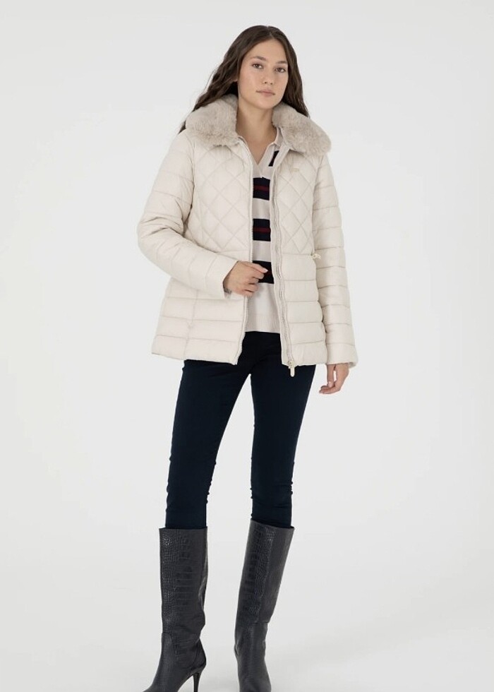 Kadın Ekru Mont | 50271039009 - U.S.Polo Assn - Görsel 5