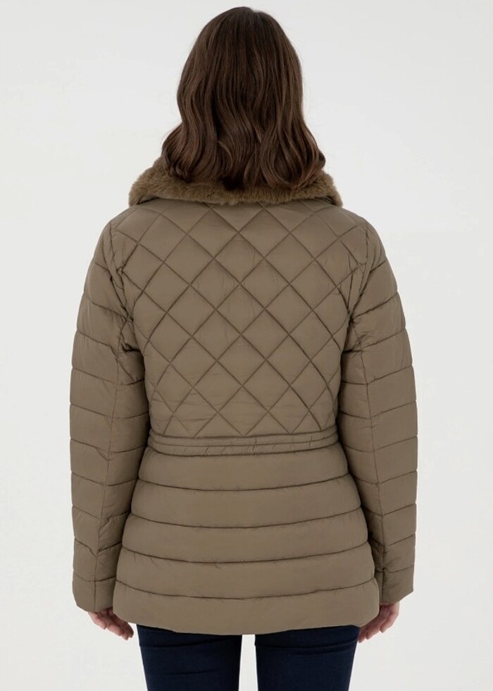 U.s. Polo Assn. Kadın Haki Mont - Görsel 5