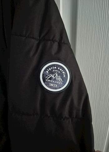 Pierre Cardin Erkek Siyah Kapüşonlu Mont - Görsel 4