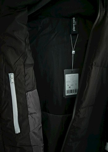 Pierre Cardin Erkek Siyah Kapüşonlu Mont - Görsel 3