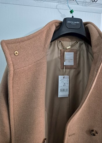 Pierre Cardin Bej Slim Fit Kaşe Kaban - Görsel 6